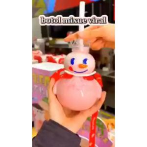 Botol Mixue Tempat Minum Anak Sekolah Lucu Viral TikTok 2023 Minuman Murah Gemoy