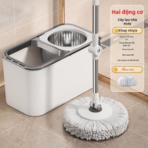 Joybos | Chổi Lau Ướt và Khô Quay 360 Độ kèm Xô