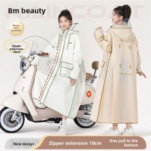 MONLEYTA | Womens Long Full-Body Electric Vehicle Raincoat Separate Adult Riding Clothes Waterproof Cycling Outwear For Heavy Rain