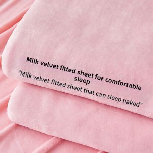 HAOMIAN | Thick New Dormitory Milk Velvet Bed Sheet Blanket Flannel Coral Fleece