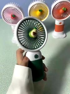 (COD) - Kipas Angin Mini Portable USB Motif Buah Angin Kencang