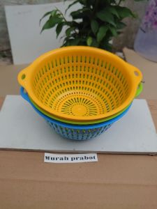 KERANJANG BULAT SERBAGUNA/KERANJANG SAYUR KERANJANG BUAH WADAH SAYUR PENCUCI BUAH BUAHAN