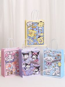 3pcs Sanrio Kuromi melody Birthday Party Gift Bags Favor Bags Goody Bags Sanrio Birthday Party Supplies Decorations