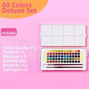 Starter Solid Watercolor Paint Kit for Beginners