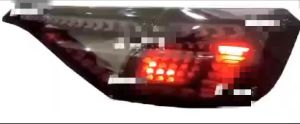 Honda Civic FE 2022 - 2023 Galaxy Dragon Scale Tail Lamp With Signal Running ( Smoke )