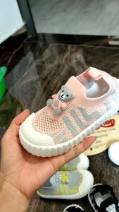 E21 Giày Chun Len Hình Gấu Siêu Dễ Thương Cho Bé Trai Bé Gái Giày Bún Phong Cách Hàn Quốc Cho Bé Từ 1 Tuổi-6 Tuổi Giày Lười Cho Bé Trai Bé Gái