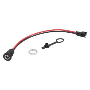 DC 5.5mm x 2.1mm Power Jack Socket Female Panel Mount Connector metal 5.5*2.1  For Electric Scooter Bicycle With Nut Snap