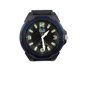 Q&Q VS44J008Y* Black & Blue Sporty Analog Watch