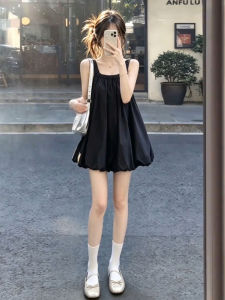 Karrar betsey | Đầm Đen Nhỏ Gọn Kiểu Audrey Mùa Hè Với Dây Quai Mảnh