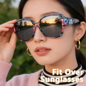 1/2/3PC Sunglasses Fit Over Glasses for Men Women Wrap-Around Glasses UV400 Protection for Driving and Outdoor T01