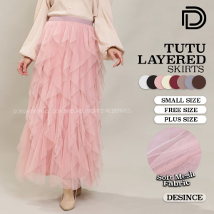 🇲🇾 DESINCE Women Tutu Skirt Princess Multiple Layer Long Skirt Maxi Skirt Muslimah Panjang WP 058