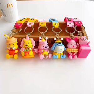 Gantungan Kunci Karakter Disney Winnie The Pooh Lucu Keychain Souvernir Hadiah Premium