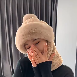 Beanies Hat Women Cycling Windproof Neck Warmer Neck Mask With Ear Protection Windproof Hat Cycling