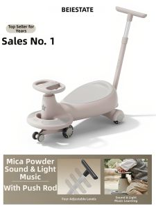 BEIESTATE | Anti-Rollover Double Seat Twist Ride-on Car for Kids and Adults Age 1-3