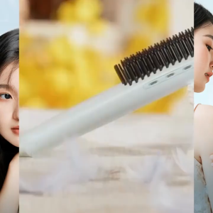 Lena Hair Brush Straightener LN-F7