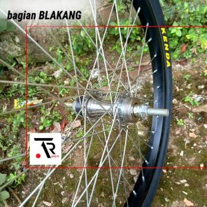 Roda sepeda 20 in 20 x 1.75 kenda atau roda sepeda 20in ban kenda 20x1.75 siap pakai