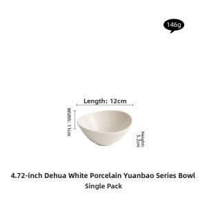 YOGEHOME | High-end Fish Platter & Rice Bowl Ceramic Plate
