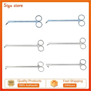 GREATLH Ophthalmic Potts Cut Angle Vascular Scissors Microscopic Coronary Artery Micro Beak Scissors Ophthalmic Health Instrument