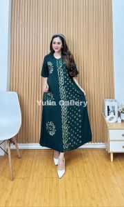 Hanita Daster Batik Kekinian Terbaru Motif Ekslusif Bahan Rayon Batik Malaman Daster Cap Produksi Batik Pekalongan Daster Cantik nan Elegan