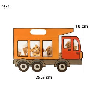 Bộ 5 Xe Xây Dựng & Xe Cảnh Sát Xe Cứu Hỏa Túi Kẹo Nhựa Kín Túi Đựng Đồ Ăn Nhẹ Để Bảo Quản Tại Nhà Trang Trí Tiệc Sinh Nhật