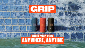 JBL Grip Compact Bluetooth speaker | Bold JBL Pro Sound | Ambient Light | 14H Playtime | IP68 | Auracast
