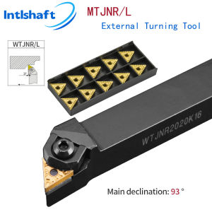 Intlshaft External Turning Tool Holder WTJNR2020K16 WTJNR 616H16 WTJNR2525M16 TNMG Carbide Inserts Lathe Cutting Tools Set