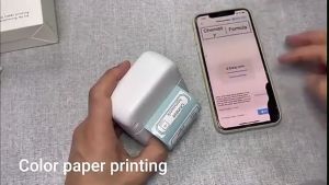 เครื่องพิมพ์บลูทูธแบบพกพา เครื่องปริ้นพกพา เครื่องปริ้นmini เครื่องปริ้นที่อยู่ ใบปหน้าLazadaเครื่องพิมพ์ J&T label ฉลากส ไร้หมึกbluetoothปริ้นจากมือถือได้ พิมพ์สติกเกอร์ Peripaga Paperane เครื่องปริ้นไร้หมึก เครื่องปริ้นสติ๊กเกอร์ เครื่องปริ้นเต