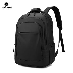 Wiresto กระเป๋าเป้เรียบง่ายลำลองสะพายหลังสำหรับผู้ชายกระเป๋าเป้สะพายหลังแฟชั่นนักศึกษากระเป๋าเป้สะพายหลังกันน้ำกระเป๋าเดินทางสำหรับธุรกิจแบคแพ็คจุของได้มากกระเป๋านักเรียนแฟชั่นกระเป๋าสะพายไหล่สำหรับการเดินทางไปทำธุรกิจ