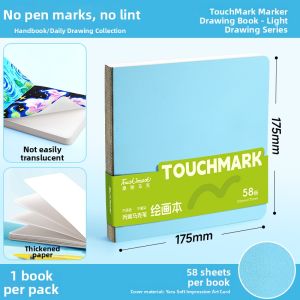 Touch mark | Thick Portable Flippable Sketchbook for Markers 300g