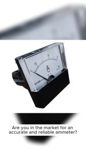 Ammeter (Panel Meter) Brand: "Yokoyama" 30/5A Range: 0 - 30Amperes. Item No. 80T Dimension: 3"x3"