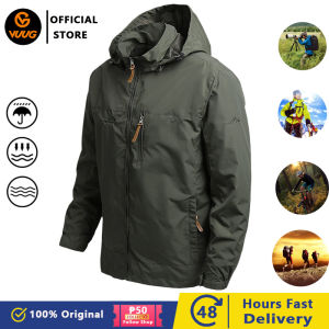 VUUG Waterproof Jacket For Men Outdoor Spring and Autumn Single Layer & Thin Windproof Jacket for Men Mountaineering Suit
