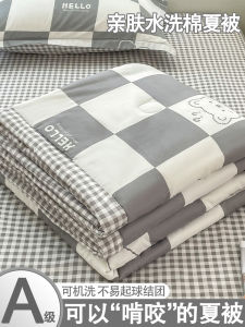 Washable Summer Quilt Lightweight Air Conditioning Blanket Single Person Dormitory New 2025 Model Moisture Absorbent Breathable