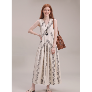GULILI | Unique Sleeveless Leaf Print Summer Dresses New Arrivals