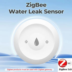 For Zigbee Tuya Smart Water Leak Sensor Detector Alarm Flood Water Leakage Sensor Compatible with Smart Life Home Alexa