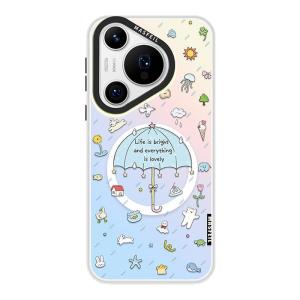 MASFEIL | เคสโทรศัพท์ซิลิโคนบางเฉียบสำหรับ Huawei Pura80Pro P70 P60 P40 Pro+ พร้อมขาตั้งดูดซับแม่เหล็กแบบใหม่ ป้องกันเต็มจอ ดีไซน์เก๋ไก๋
