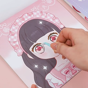 Bestella💗Stiker Ganti Baju Putri Stiker Ganti Baju Kartun Stiker Lucu Mainan Anak Perempuan