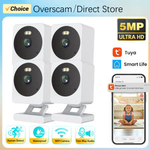 Tuya 5MP SmartLife Home Baby Monitor Human Detection Mini Indoor Security IP Camera Waterproof CCTV Surveillance Block Camera