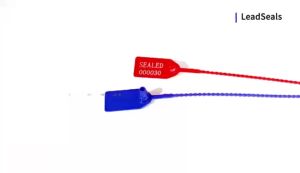 100pcs Security Seals Tag Pull Tight Cable Ties With Metal Insert Tamper Evident For Seal