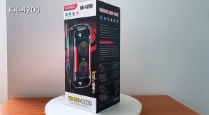 KAKUSIGA KK-4209 ZHIYUAN SERIES Colourful Light Wireless Speaker + Wire Microphone