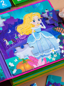 Puzzle 3 to 6 Years Old Childrens Intelligence Snowyprincess Magnetic Sticker Little Girl Princess Tablet Early Education Cartoon Toys