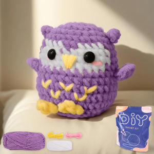 YAMAXIN 1PC DIY Crochet Kit for Beginners - Easy Craft Tool Set with Owl Theme Knitting Arts & Crafts Project