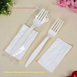 Biodegradable Cornstarch Disposable Forks