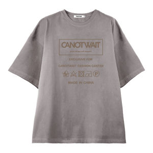 CANOTWAIT_ | Graphic Print Short Sleeve T-shirt Loose and Stylish