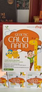 [HCM] Combo 5 Thạch calci nano - GENETIC CALCI NANO - Hỗ trợ bổ sung canxi và vitamin D3 cho cơ thể Hỗ trợ xương và răng chắc khỏe Hỗ trợ giảm nguy cơ loãng xương ở người lớn...