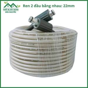 Dây máy rửa xe 10m15m20m30m cao áp Oringren 22mmcuộn ống nướcmàu xám