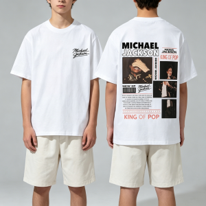 Hot Toys | Men T Shirt Women Tee Boys Girls Top Adults Children Parent Child Cotton kid Tshirts Michael Jackson King Of Pop Vintage Casual