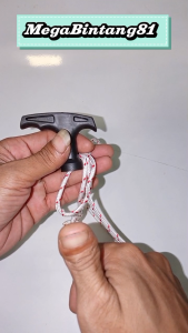 Tali recoil stater mesin potong rumput tali engkol tarikan recoil stater engkol 3mm+grip handle tali tarikan mesin potong rumput