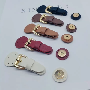 ส่งจากกทม!สายหนังคาดกระเป๋า กระดุมแม่เหล็กล็อกเข็มขัด DIY อุปกรณ์เสริมกระเป๋า หนังPU ความกว้าง3CM สองสีให้เลือก