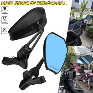 Motorcycle Side Mirror Street King Anti-glare Street King Adjustable Blue Lens
