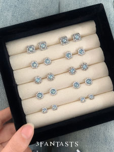 Three Fantasts Spring Summer 925 Silver Needle Earrings Cold Tone Elegant Drop Earrings Luxury Fashion Jewelry for Women